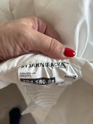 Relleno nórdico blanco poliéster para cama 90