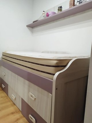 Cama nido con balda, los colchones no van incluido