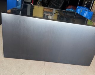 Mesa de centro cristal y madera Ikea
