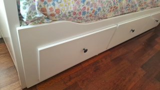 Diván Ikea Hemnes Blanco + 2 colchones