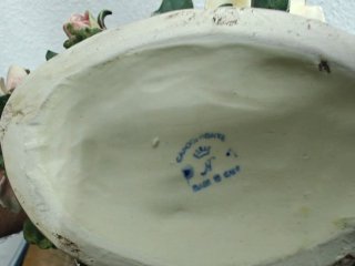 Figura Capodimonte Flores Cerámica