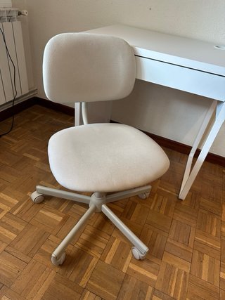 Silla de oficina Ikea blanca