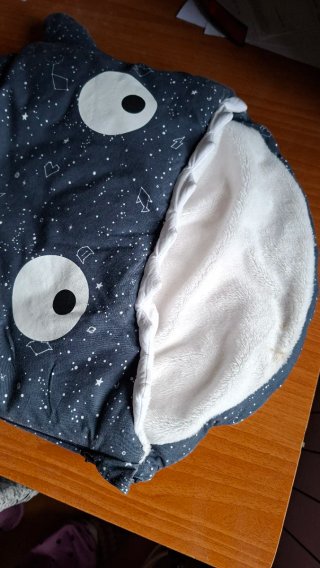 Saco Tiburón Baby Bites Recién Nacido Azul