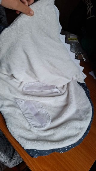 Saco Tiburón Baby Bites Recién Nacido Azul