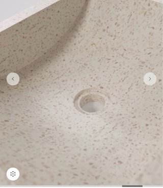 Lavabo encimera Kave Home Delina terrazo