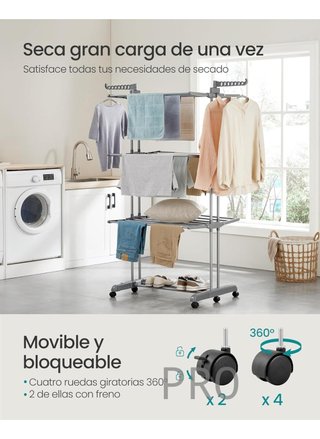Tendedero Plegable de 4 Niveles