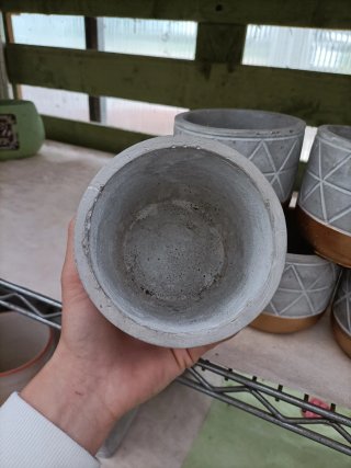 Set 6 Vasi Terracotta Grigio Oro