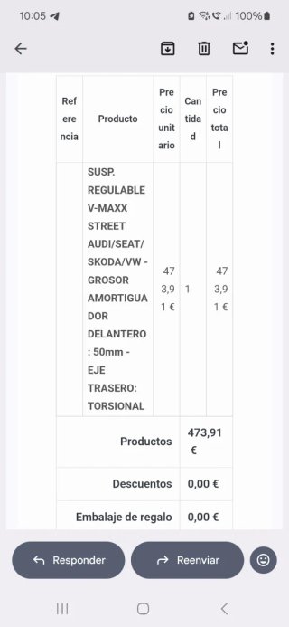 Suspensión roscada Vmaxx NUEVA