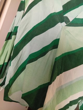Blusa Mango Rayas Verdes Talla M