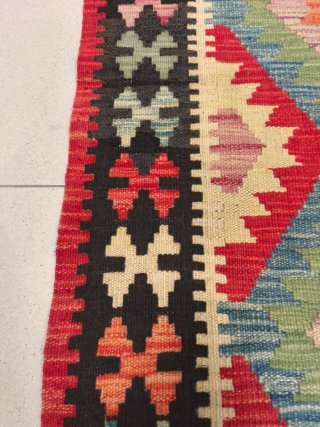 Tappeto Kilim afgano 293x92 cm lana