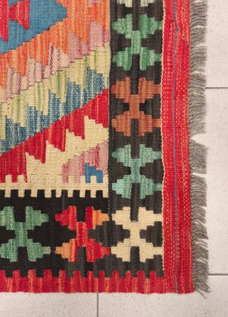Tappeto Kilim afgano 293x92 cm lana
