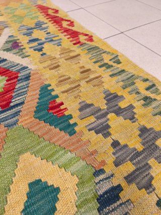 Tappeto Kilim afgano 289x82 cm