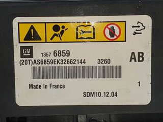 CENTRALITA AIRBAG OPEL OPEL MERIVA B 2010-2017