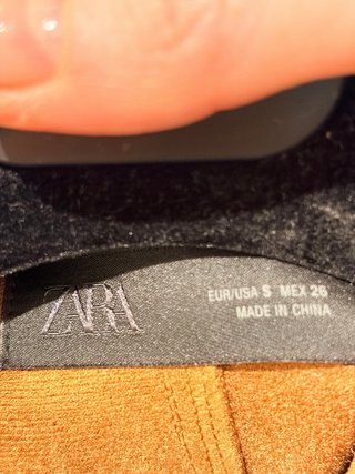 Abrigo efecto ante Zara Talla S