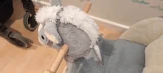 Balancín Peluche Infantil Gris
