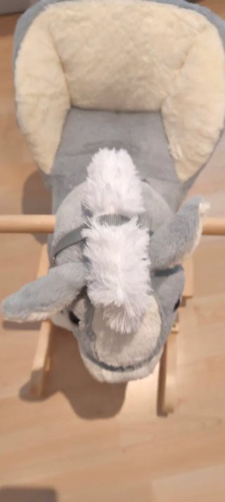Balancín Peluche Infantil Gris