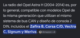 Pantalla Táctil para OPEL ASTRA H