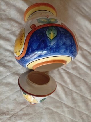 Biscottiera Ceramica Vietri dipinta a mano