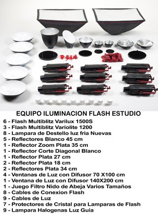 Equipo Iluminación Flash Multiblitz Estudio