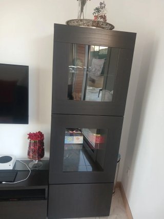 Vitrina Ikea Besta Madera y Cristal 60 cm