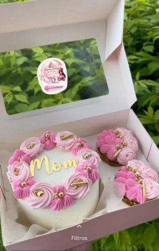 tartas dia la madre  Mini tartas personalizadas