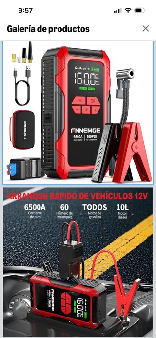 Arrancador de Batería Portátil FNEMGE