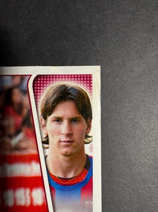 Cromo Messi Rookie 04/05 FC Barcelona sticker .