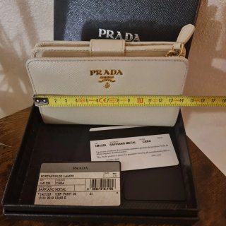 Portafoglio Prada Lampo Cera Autentico