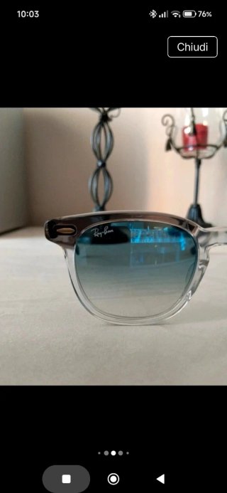 Ray-Ban Occhiali da Sole Blu/Grigi