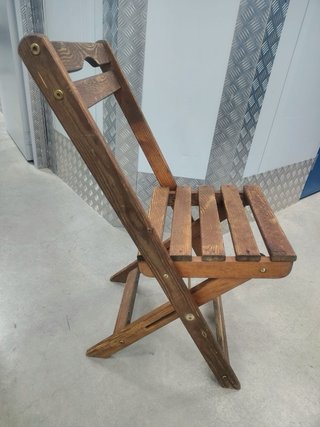 4 Sillas Plegables Madera Exterior