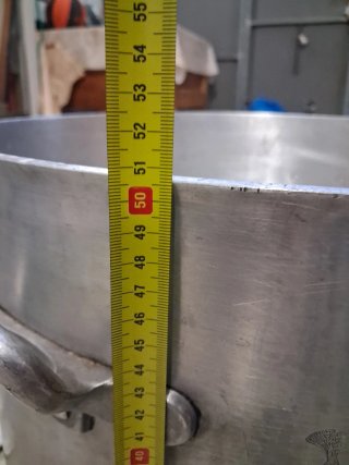 Olla grande aluminio 50L con tapa