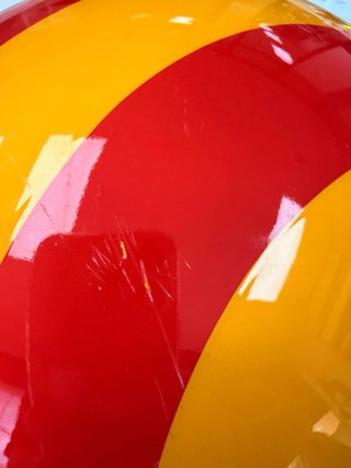 Casco abierto bandera catalana estelada