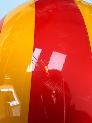 Casco abierto bandera catalana estelada