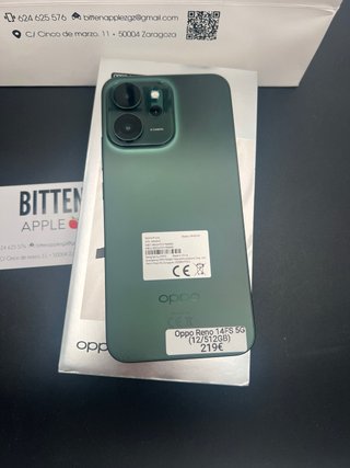 Oppo Reno14 FS 5G 512GB// BAT 100% // GARANTÍA!!