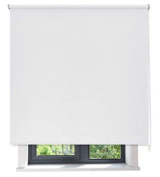 Estor opaco blanco/gris