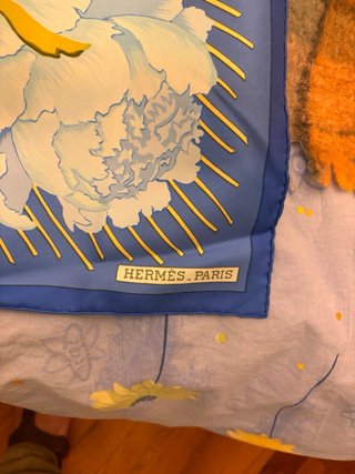 Foulard Hermes Carré Blu Multicolore