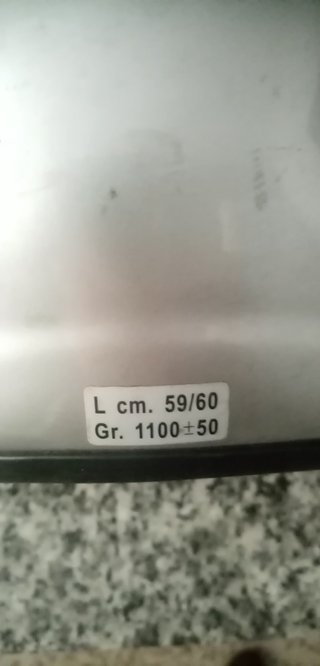Casco Moto Plata L 59/60 cm