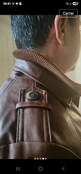 Cazadora de hombre marrón