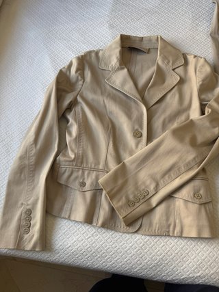 Chaqueta Purificación García Beige Talla 42