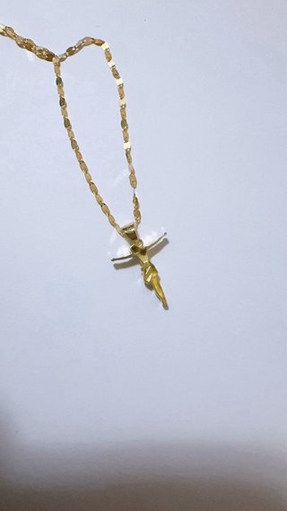 Collana con cristo senza croce in oro 18kt 750