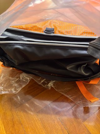 Mochila Just Eat Desplegable Naranja Nueva