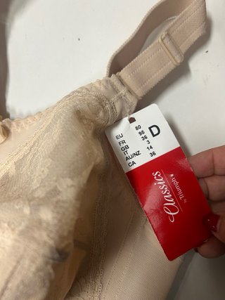 Sujetador Triumph 95D Encaje Beige