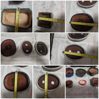 Lote Macetas Bonsái Cerámica Varias