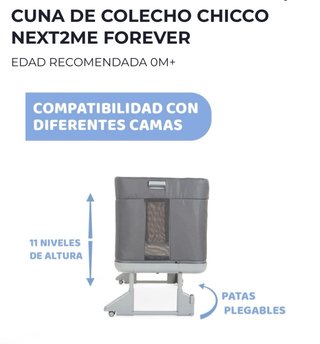 Cuna Chicco Next2Me Forever Evolutiva