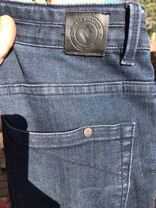Pantalón tejano escalada mujer Black Diamond azul
