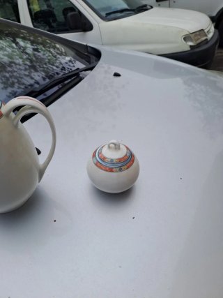 Jarra de azucarero de porcelana