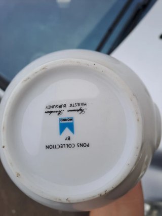 Jarra de azucarero de porcelana