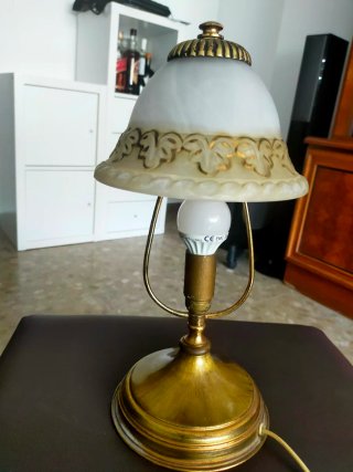 Lampade da tavolo antiche dorate
