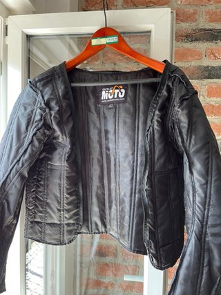 Chaqueta de moto negra (XL)