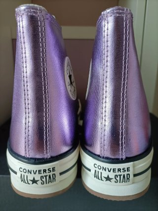 Converse Metalliche Viola Platform Tg. 37.5